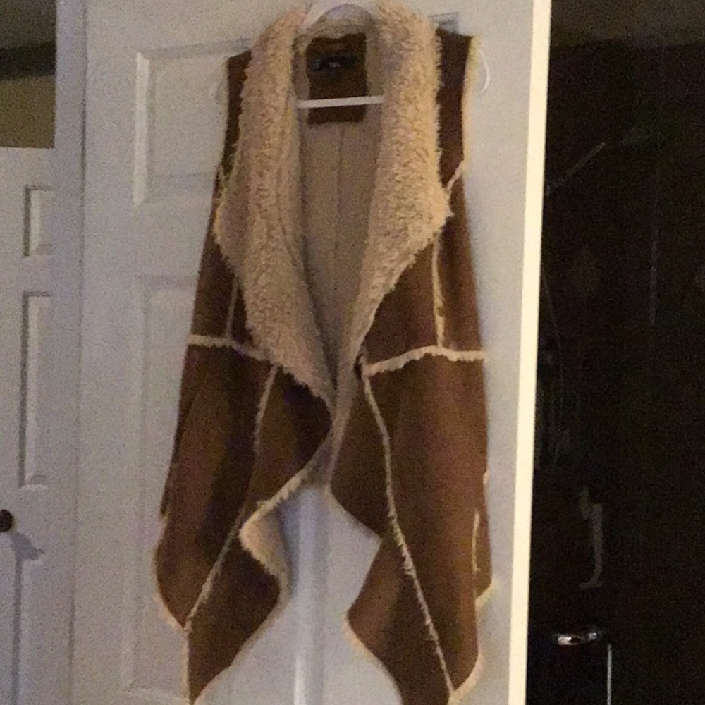 Awesome sloni faux suede fur vest
